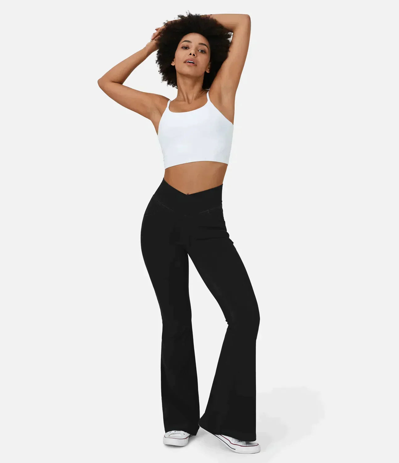 Blaue Schlagjeans mit hoher Taille - Emma