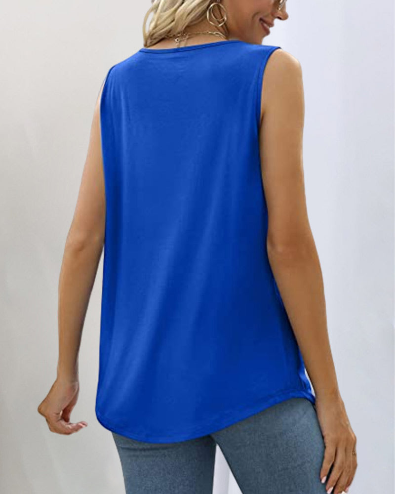 Pfirsichfarbenes Tanktop mit Falten - Lara