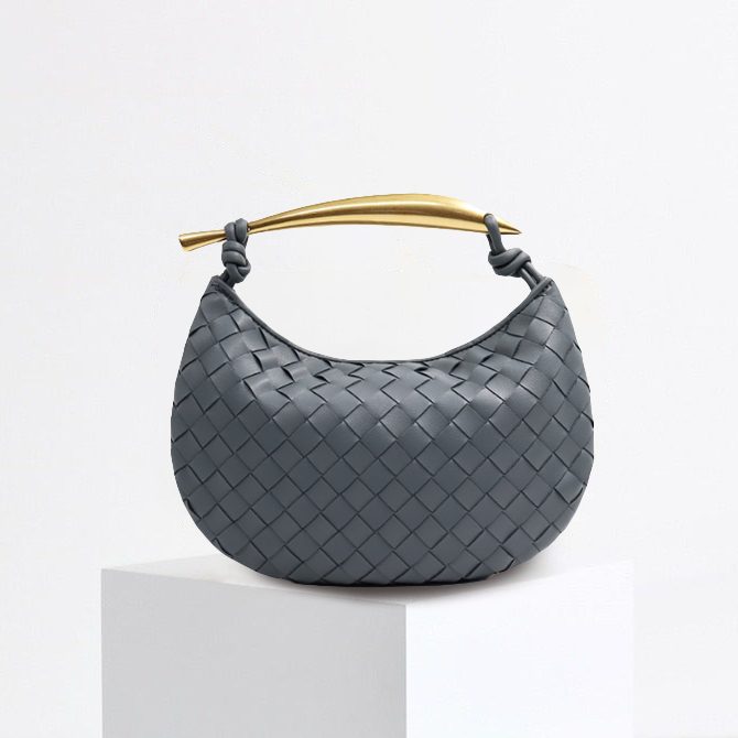Mila - Geflochtene Damenhandtasche in Braun