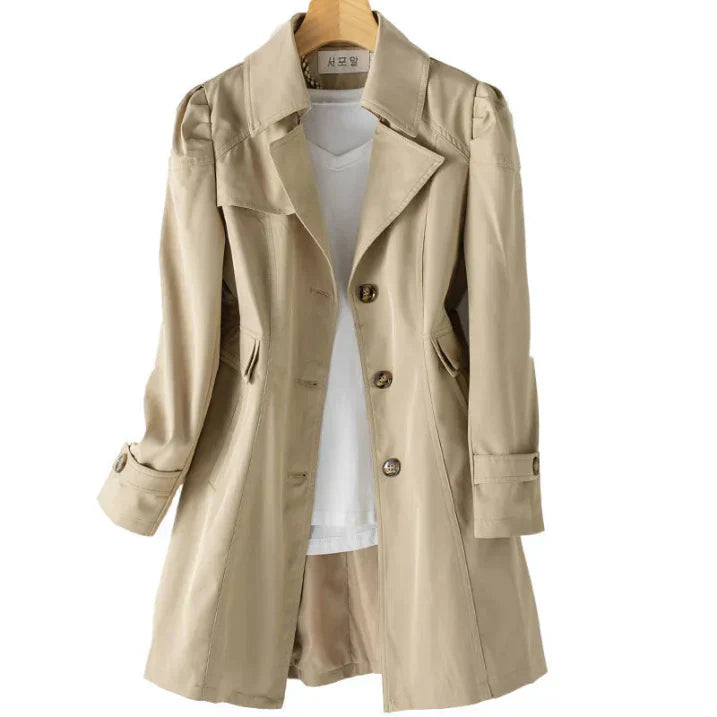 Damen stilvoller winter-trenchcoat mit kapuze – elegant & warm