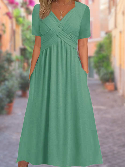 Sommerkleid mit V-ausschnitt - Selby