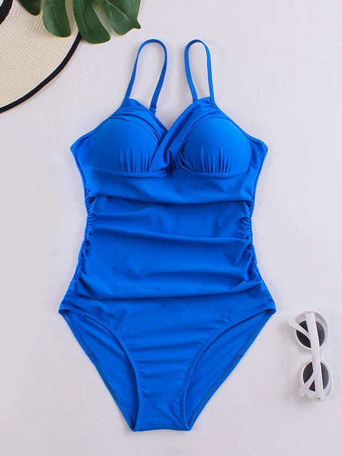 Mia - Marineblauer Badeanzug