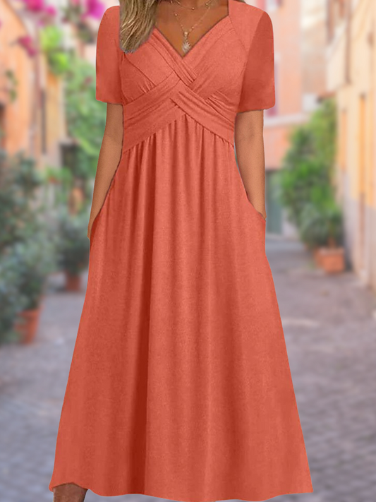 Sommerkleid mit V-ausschnitt - Selby