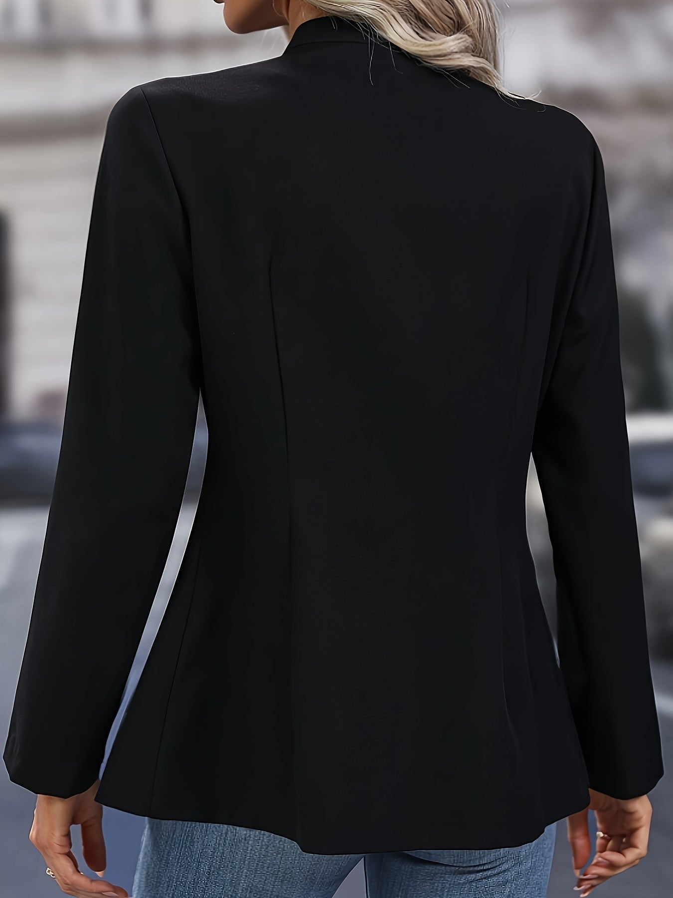 Schwarze Doppelreihige Jacke - Lara