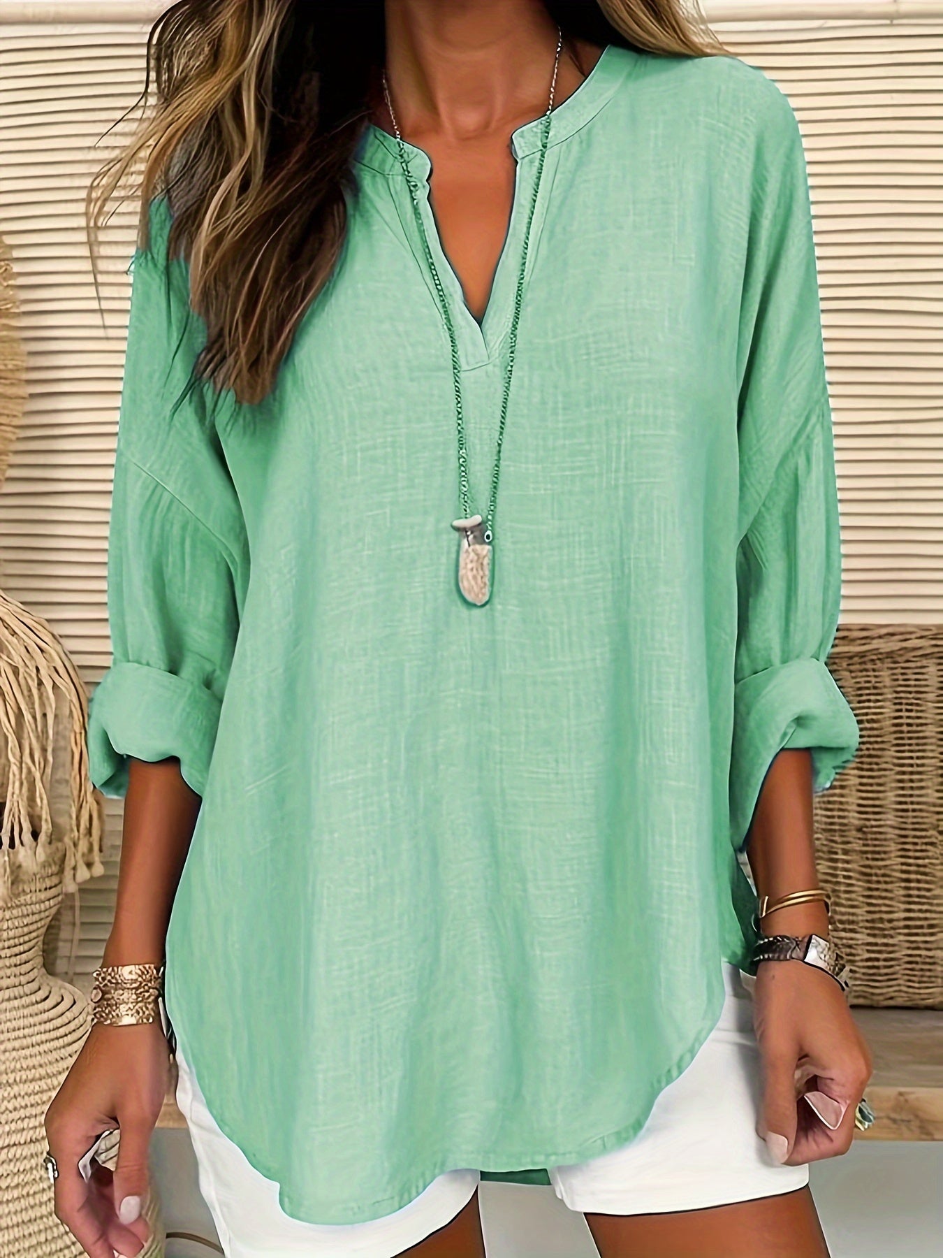Mintgrünes Tunika-Shirt - Sophie