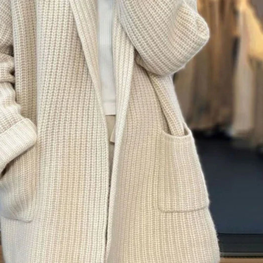 Isabella – offene strickjacke mit fließendem schnitt