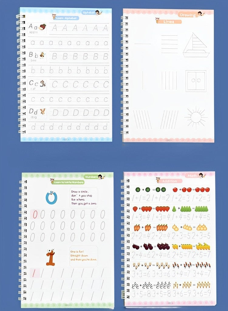 SmartyKidz Magisches Spur- und Verblassungs-Kopierbuch-Viererset