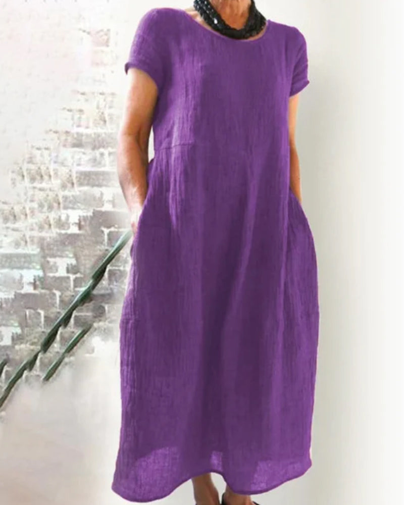 Elsa - legeres baumwoll-Midikleid
