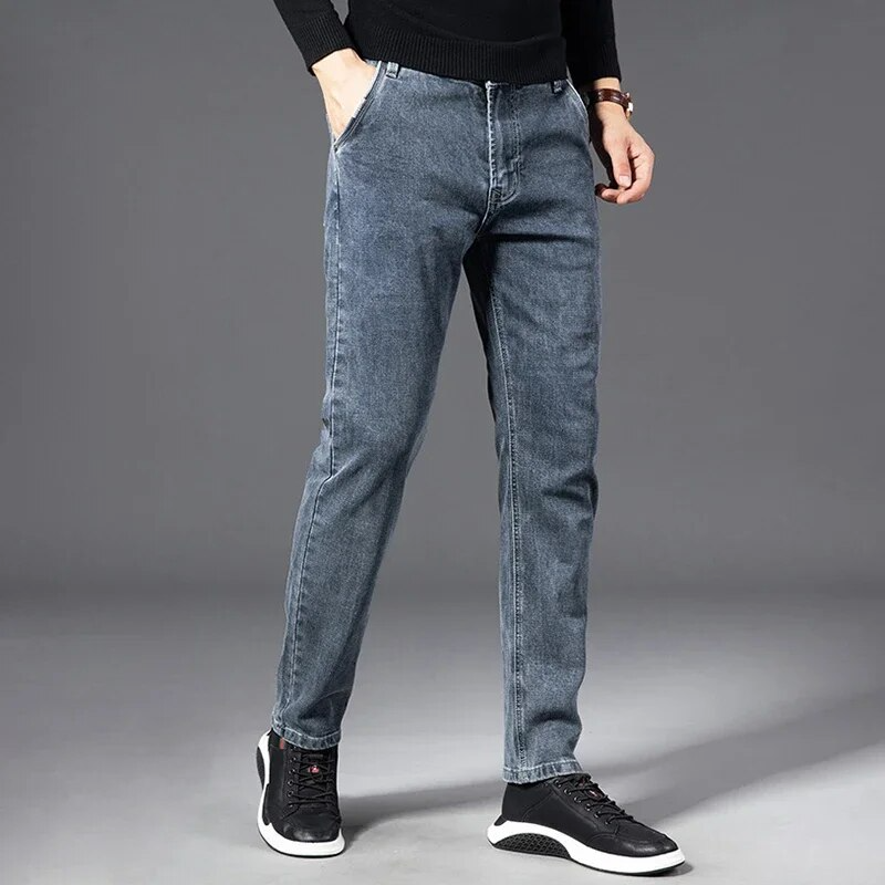 Dehnbare Denim Jeans - Vintage Blau - Max