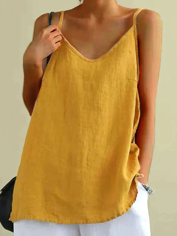 Milena - sommer leinen top