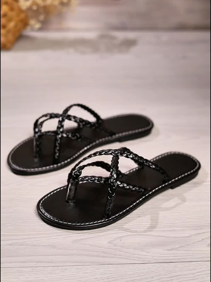 Schwarze Flip Flop - Lea