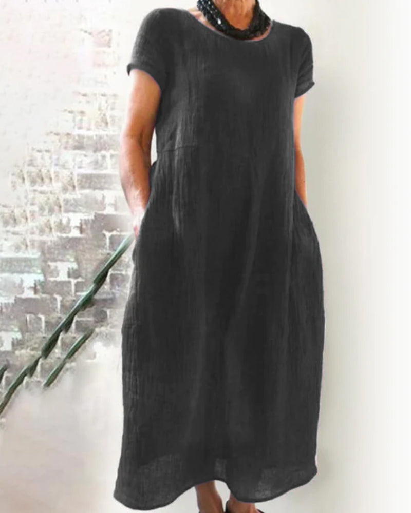 Elsa - legeres baumwoll-Midikleid
