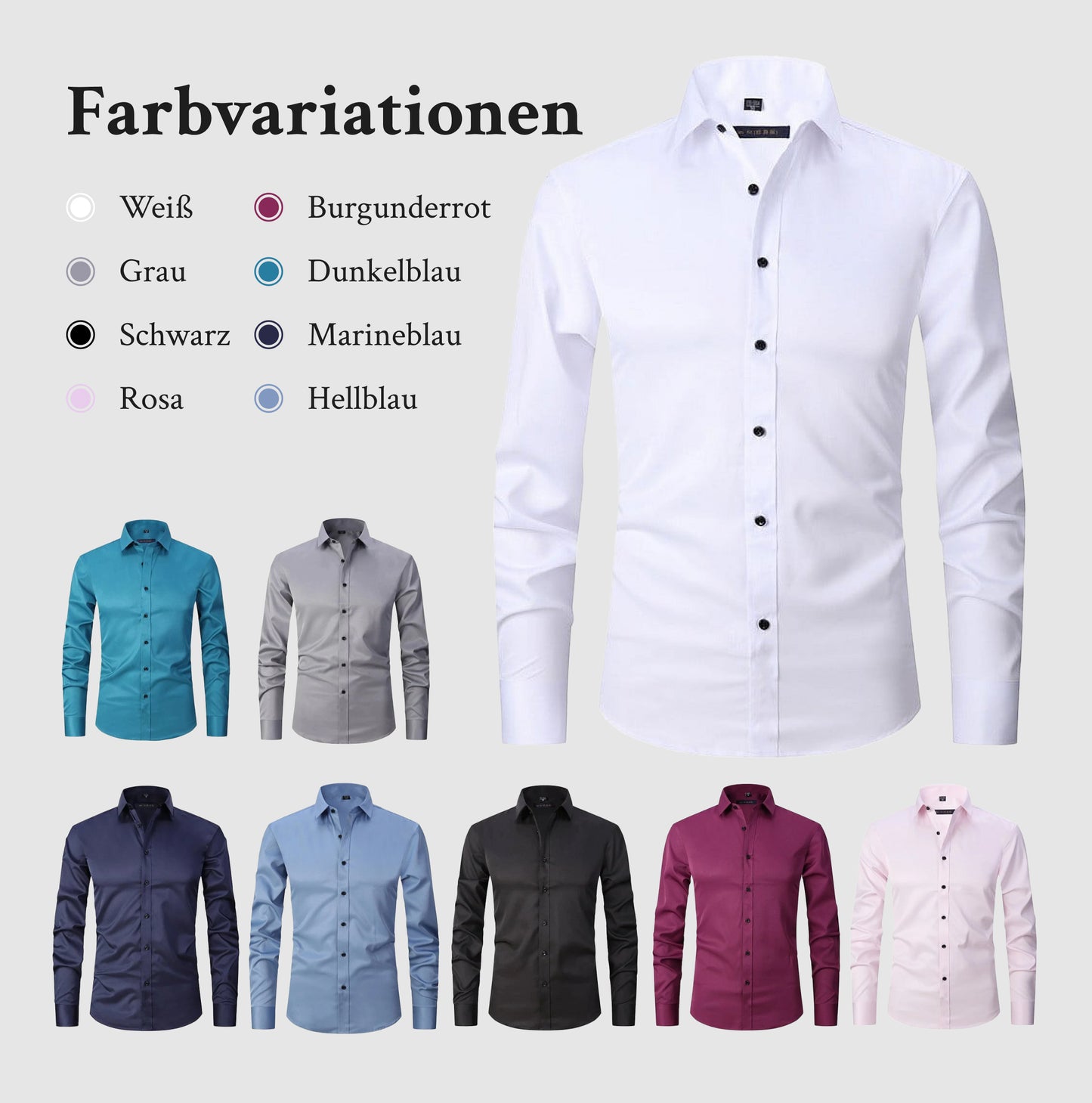 Teddy stretch anti-falten-Hemd