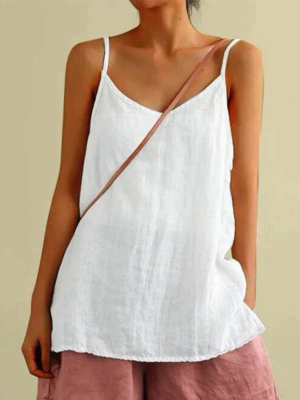 Milena - sommer leinen top