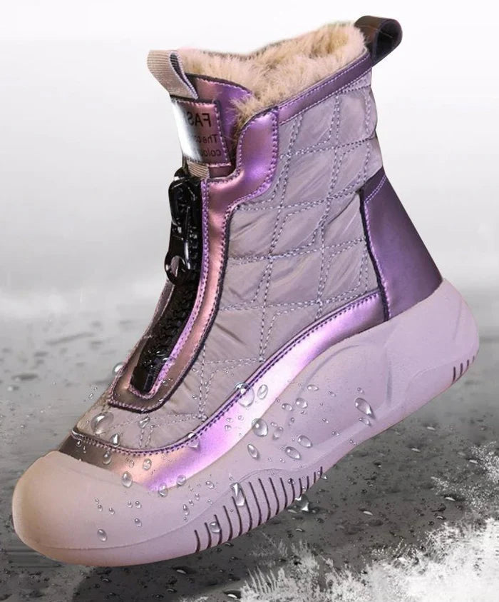 Wasserdichte Schnürstiefel Weiß - Stella