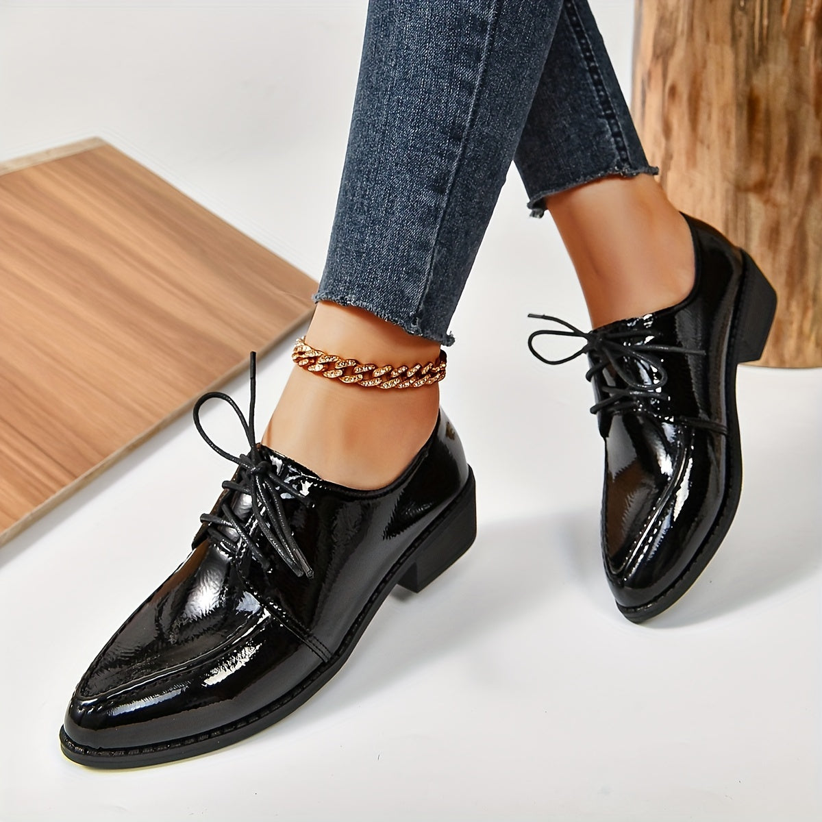Schwarzer eleganter loafer - Sophie