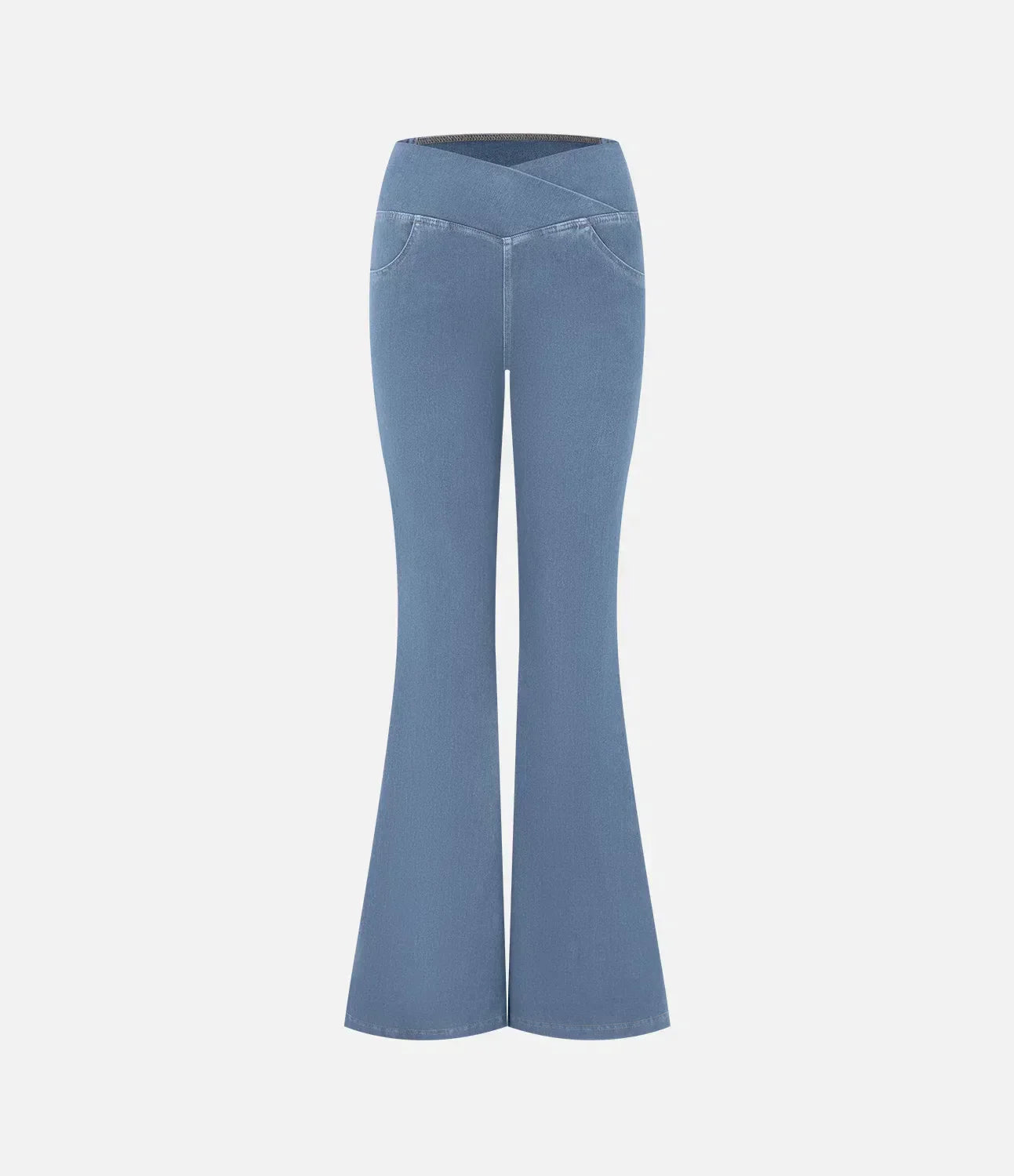 Blaue Schlagjeans mit hoher Taille - Emma
