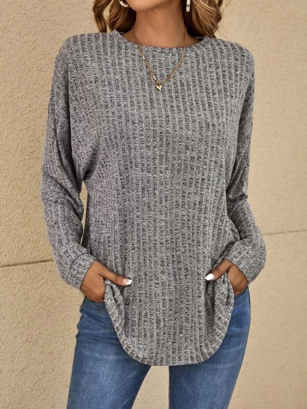Casual Langarmshirt Schwarz - Lara