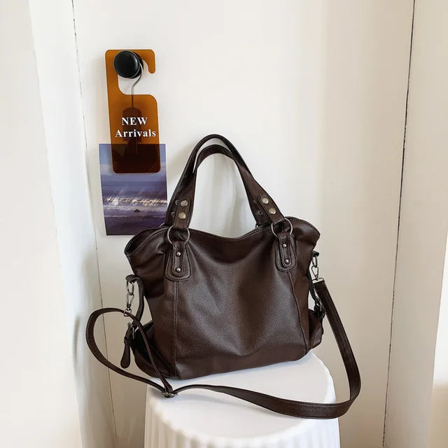 Natalie - Schwarze Vielseitige Alltags-Handtasche