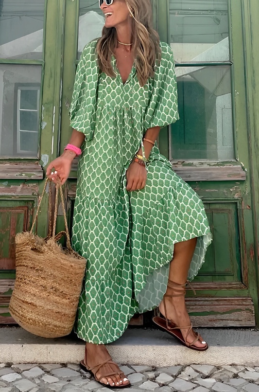 Kristen - langes maxi kleid für den sommer