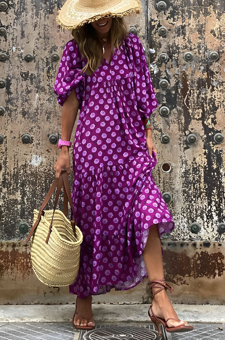 Kristen - langes maxi kleid für den sommer