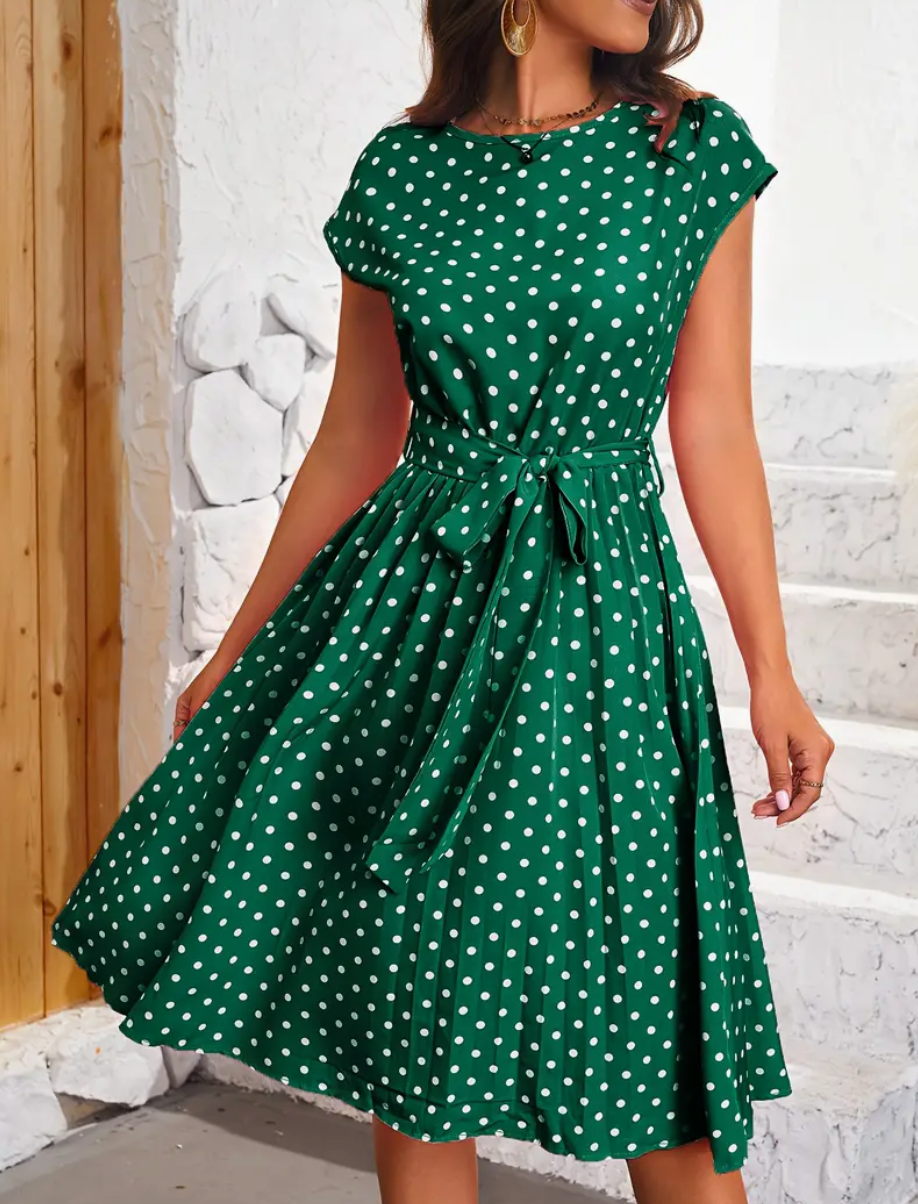 Retro chic - schönes vintage polka kleid für den frühling/sommer