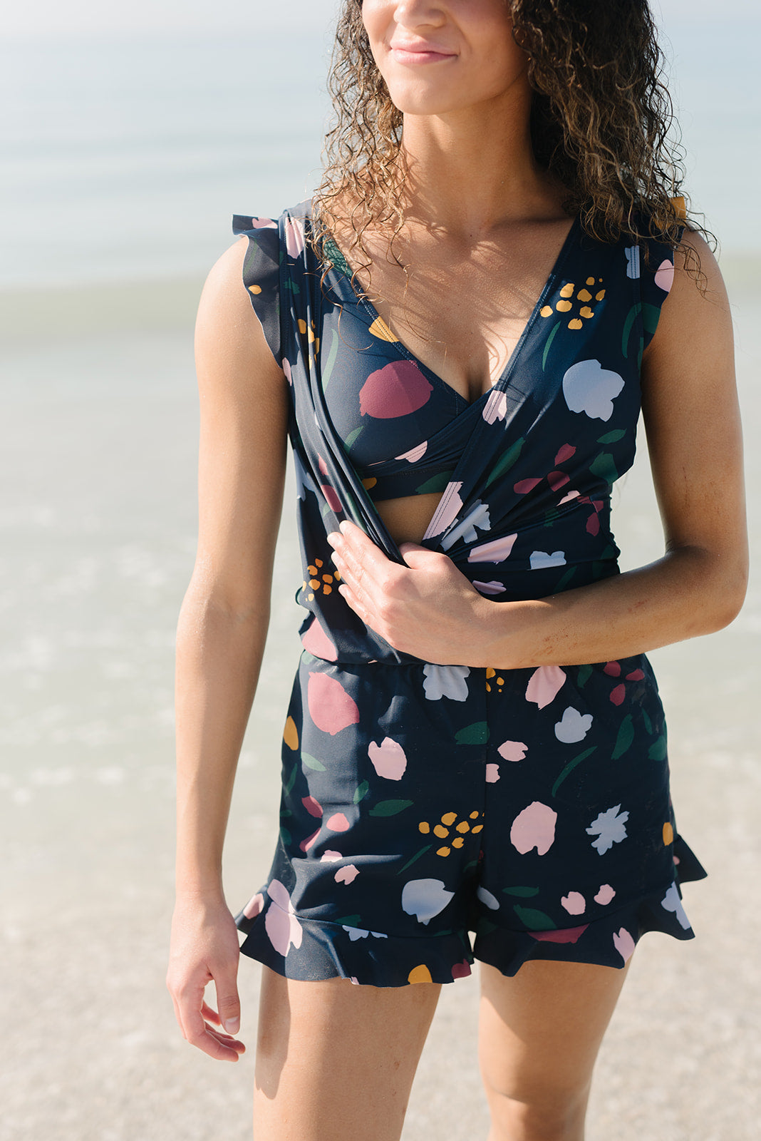 Grünes Set mit Rüschen - Lina