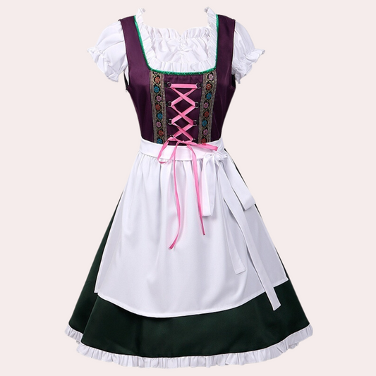 Perpetua | dirndl kleid mit kontrastmieder und schleifenakzent für frauen