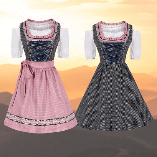 Dirndl hanna - einzigartige dirndl für damen mit schürze und bluse