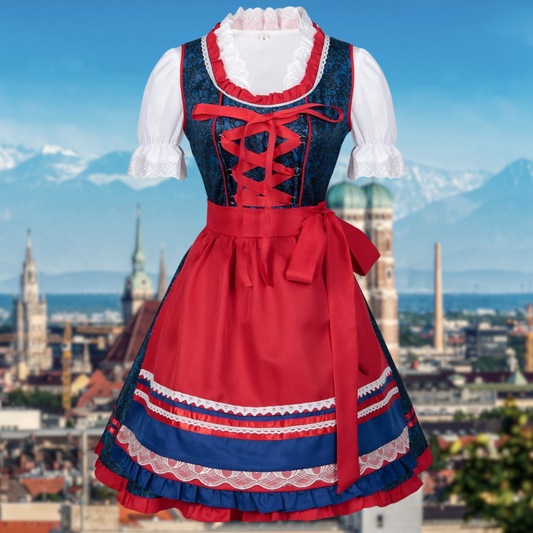 Dirndl amelie - einzigartige dirndl für damen mit schürze und bluse