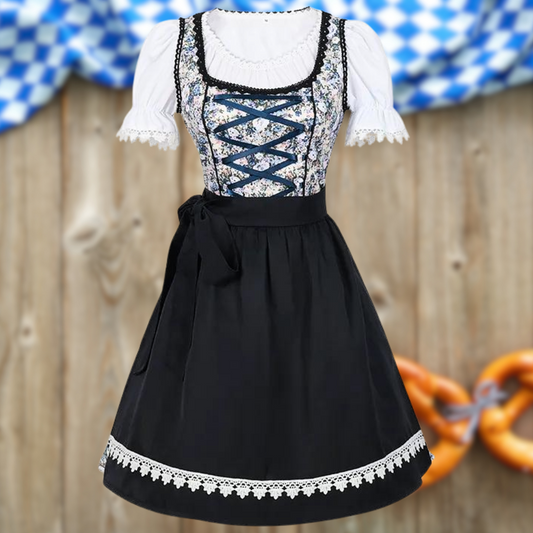 Dirndl susi - einzigartige dirndl für damen mit schürze und bluse