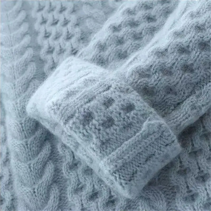 Warmer strickpullover mit strukturmuster – damen