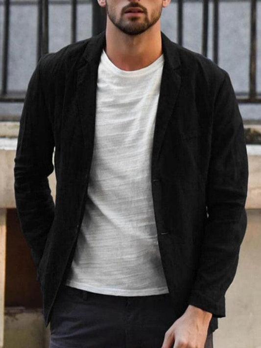 Modernes leinen-sakko für den trendbewussten mann