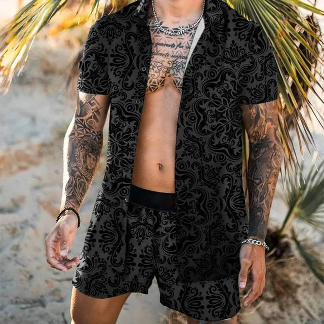 Boho-Chic Strandhemd – Einzigartiges Muster & Luftiger Schnitt