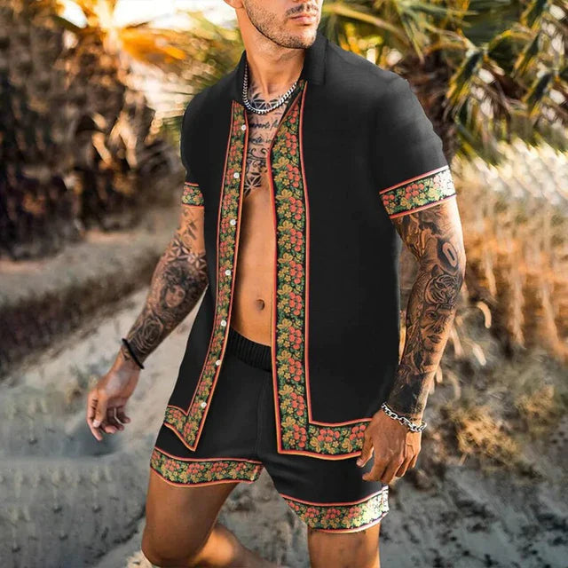 Boho-Chic Strandhemd – Einzigartiges Muster & Luftiger Schnitt