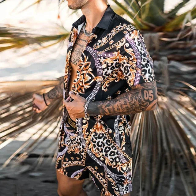 Boho-Chic Strandhemd – Einzigartiges Muster & Luftiger Schnitt