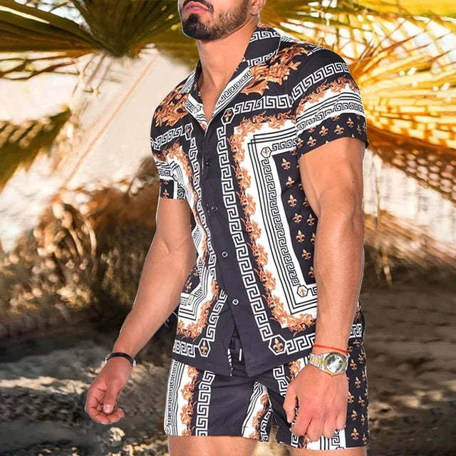 Boho-Chic Strandhemd – Einzigartiges Muster & Luftiger Schnitt