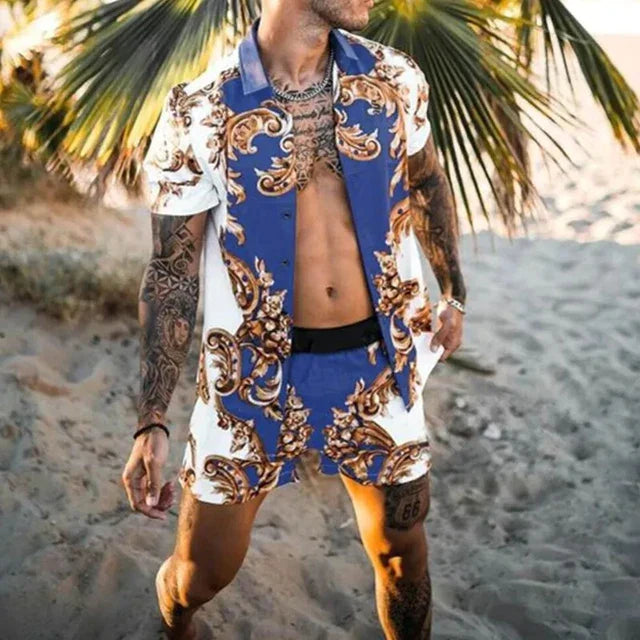 Boho-Chic Strandhemd – Einzigartiges Muster & Luftiger Schnitt