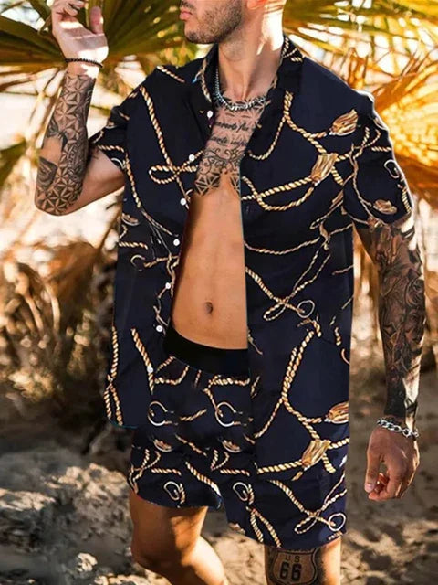 Boho-Chic Strandhemd – Einzigartiges Muster & Luftiger Schnitt
