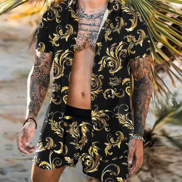 Boho-Chic Strandhemd – Einzigartiges Muster & Luftiger Schnitt