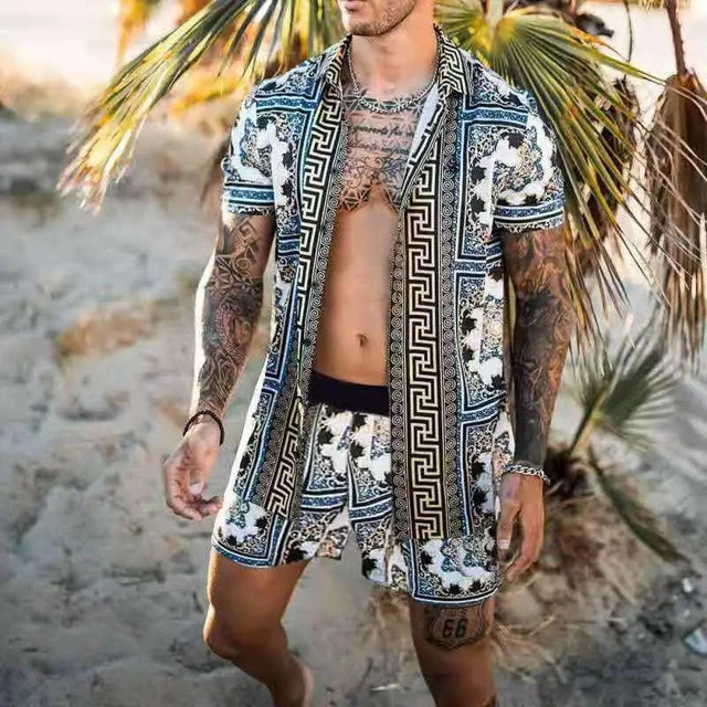Boho-Chic Strandhemd – Einzigartiges Muster & Luftiger Schnitt