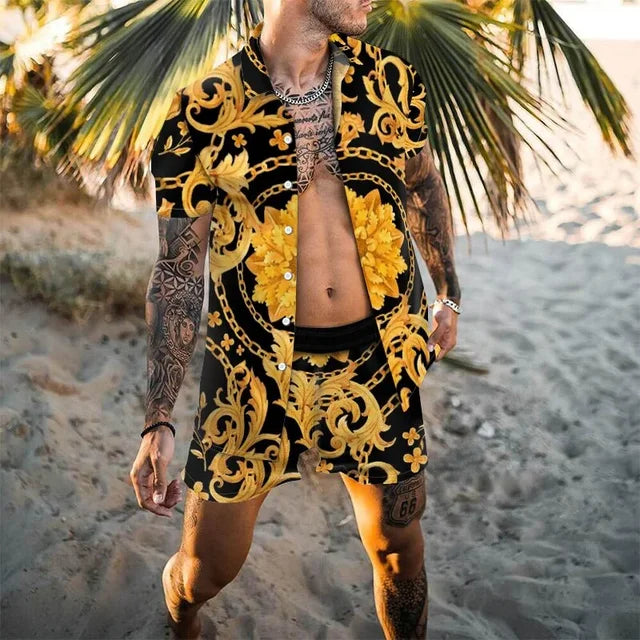 Boho-Chic Strandhemd – Einzigartiges Muster & Luftiger Schnitt