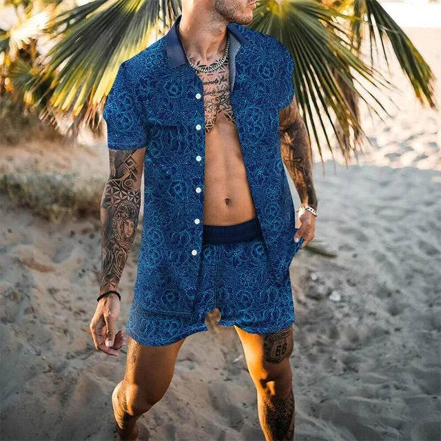 Boho-Chic Strandhemd – Einzigartiges Muster & Luftiger Schnitt