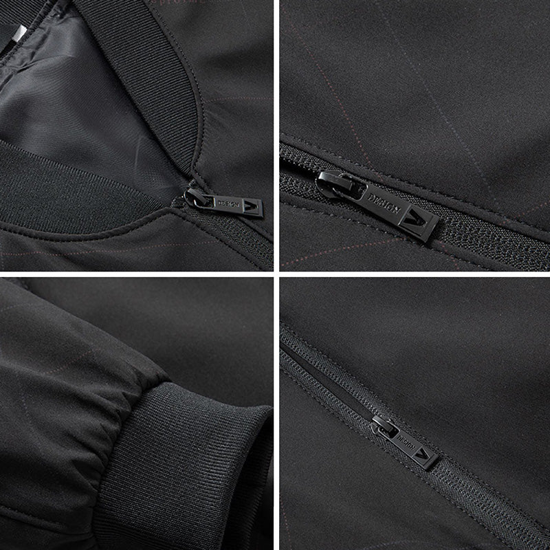 Herren bomberjacke mit reißverschluss – klassischer streetwear-look