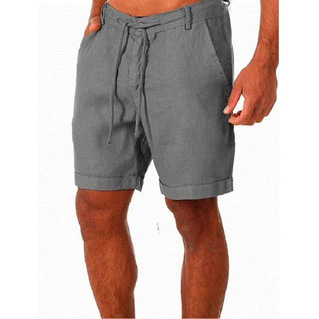 Tobias - Khakifarbene Baumwollshorts
