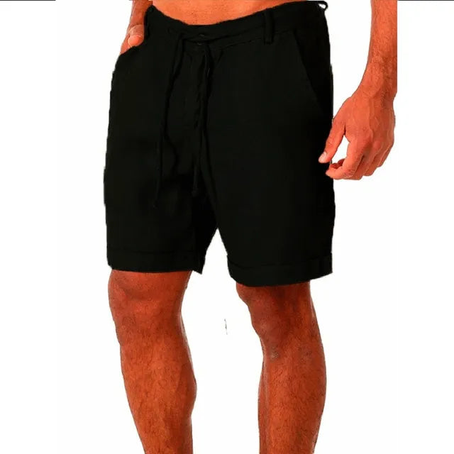 Tobias - Khakifarbene Baumwollshorts