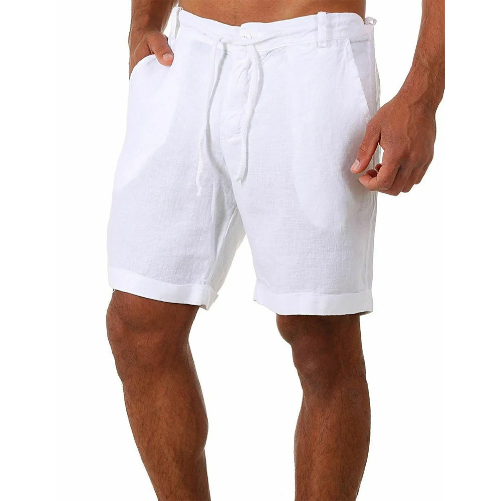 Tobias - Khakifarbene Baumwollshorts