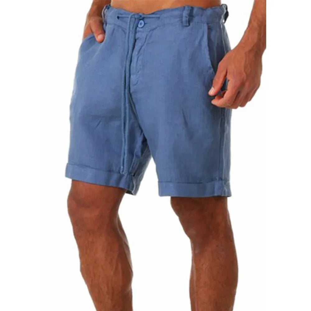 Tobias - Khakifarbene Baumwollshorts