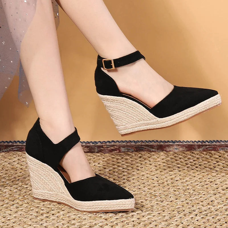 Fiona - Violette Damen-Wedges