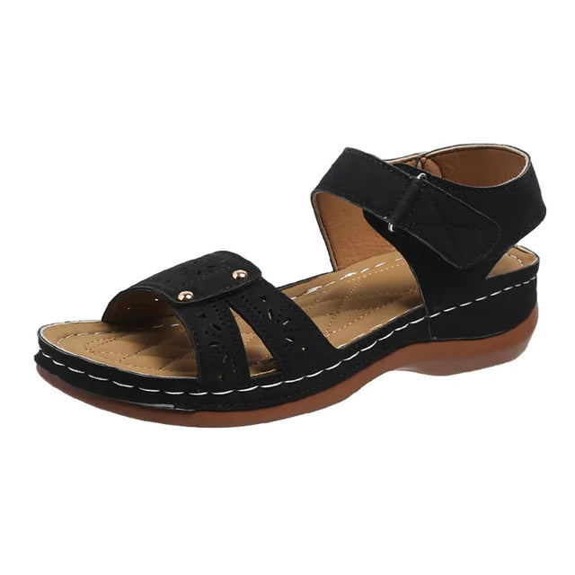 Ivy - Schwarze Damen-Sandalen